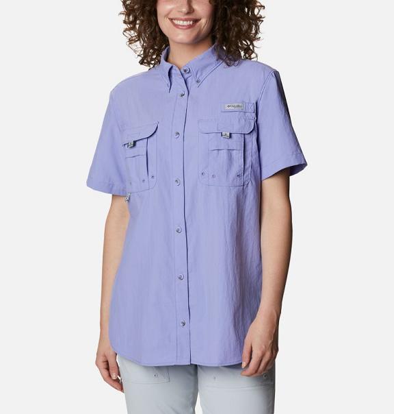 Columbia PFG Bahama Shirts Women Blue USA (US1409782)
